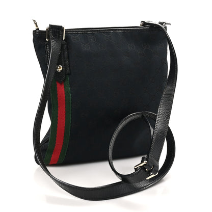 Gucci Monogram Web Jolicoeur Charms Messenger Bag Black 3 of 10
