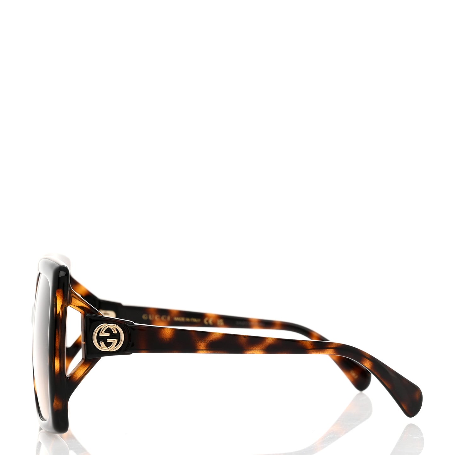 Acetate Square Frame Sunglasses GG0876S Tortoise