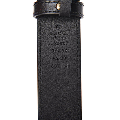 Gucci Plutone Calfskin Interlocking G 30mm Belt 95 38 Black 6 of 7