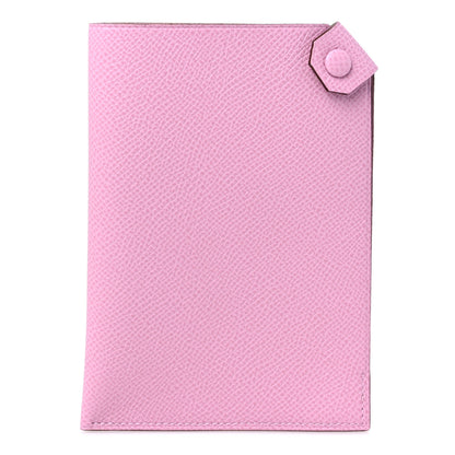 Hermes Epsom Tarmac PM Passport Holder Mauve Sylvestre 1 of 7