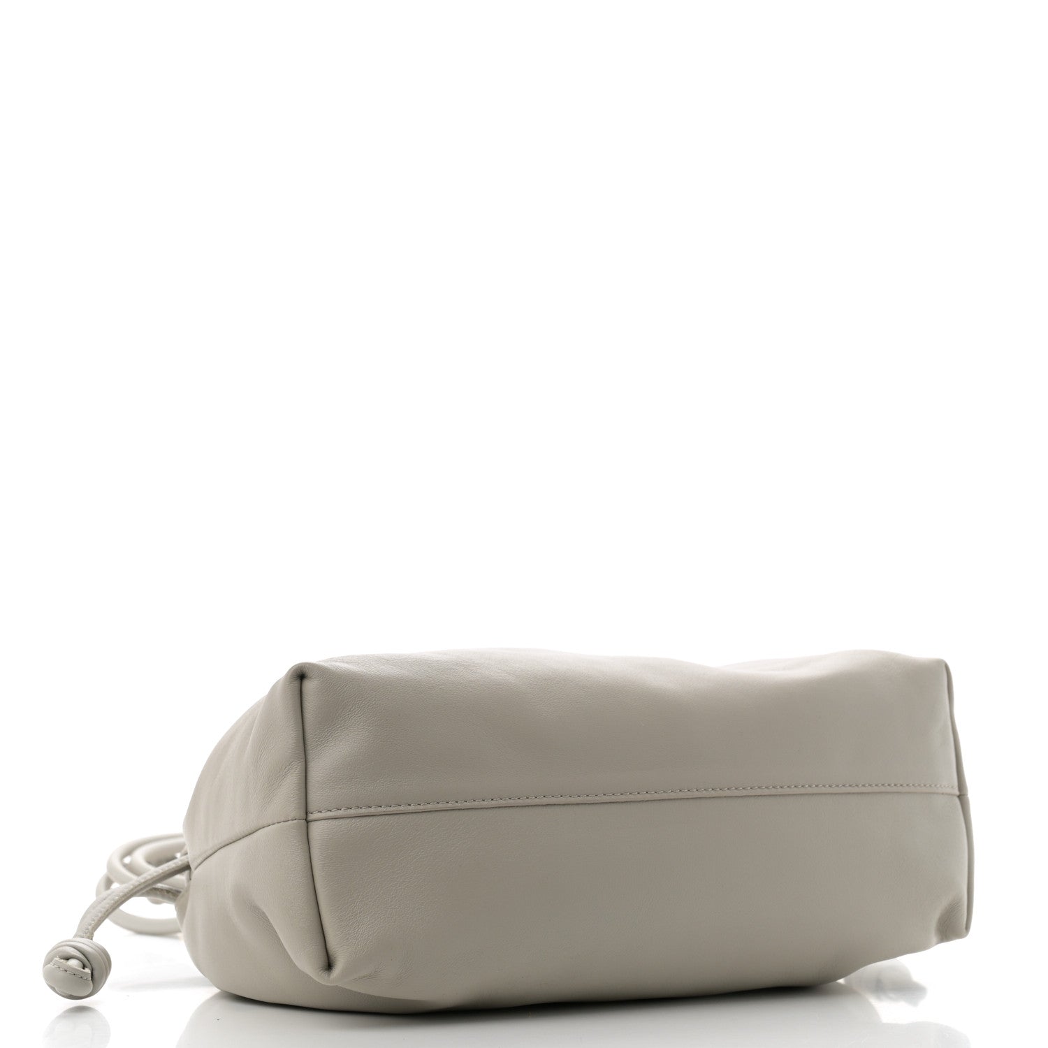 Loewe Mellow Nappa Donut Chain Medium Flamenco Knot Clutch Shell Grey 4 of 10