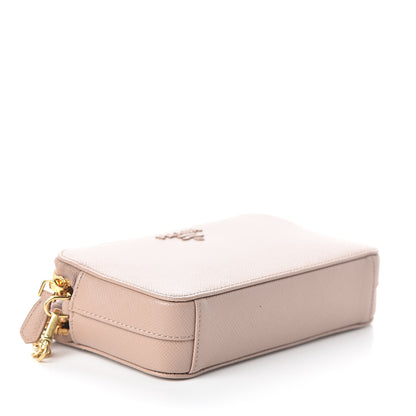 Prada Saffiano Shine Mini Crossbody Bag Cipria 3 of 9