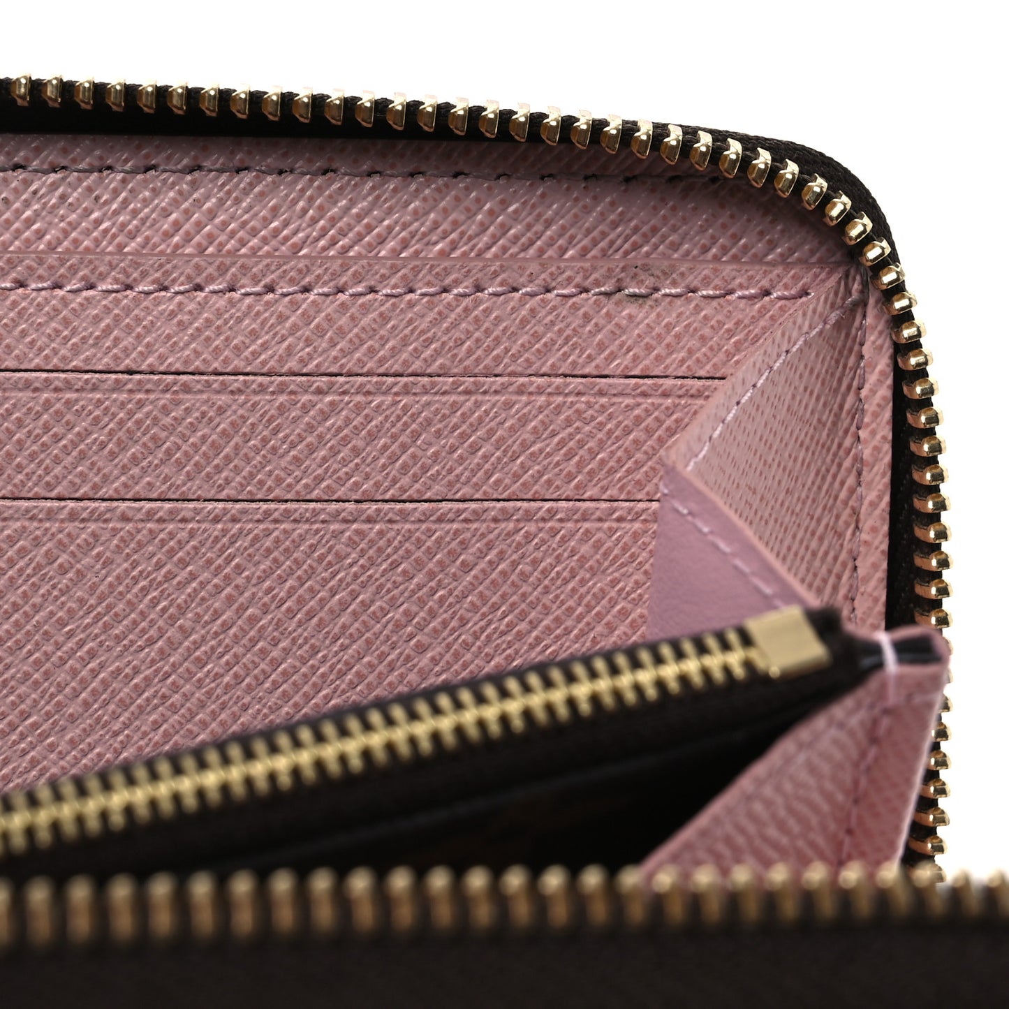 Monogram Clemence Wallet Rose Ballerine
