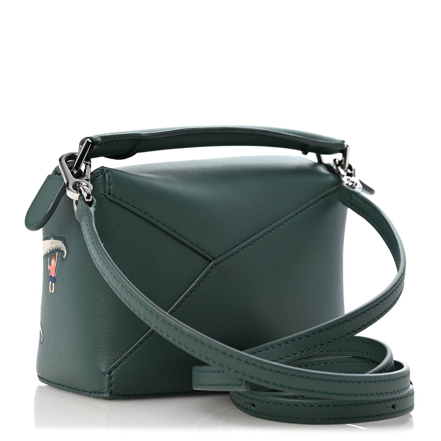 Loewe X SUNA FUJITA Shiny Calfskin Mini Octopus Puzzle Edge Bag Vetiver 3 of 11
