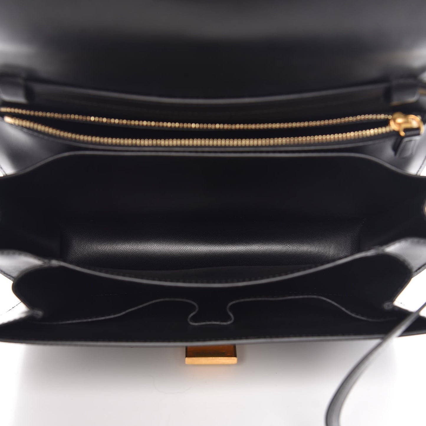 Box Calfskin Medium Classic Box Flap Bag Black