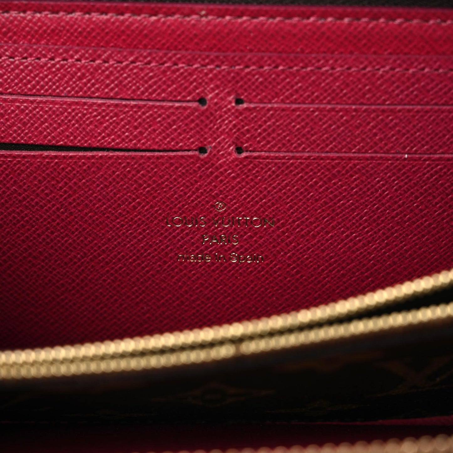 Monogram Clemence Wallet Fuchsia