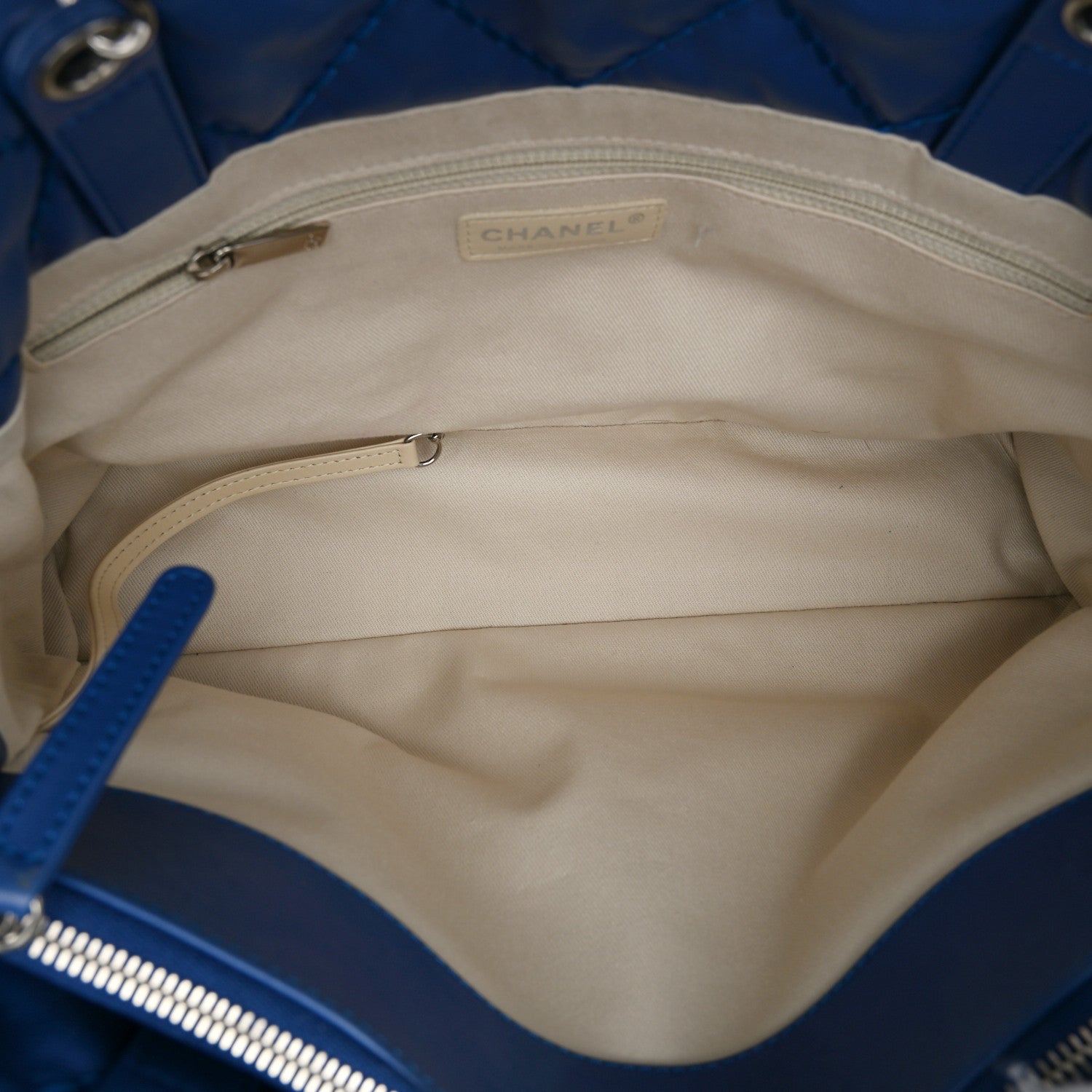Chanel Calfskin Love Me Tender Large Tote Blue 6 of 12