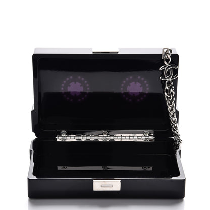Chanel Lucite Cassette Clutch Black 6 of 8