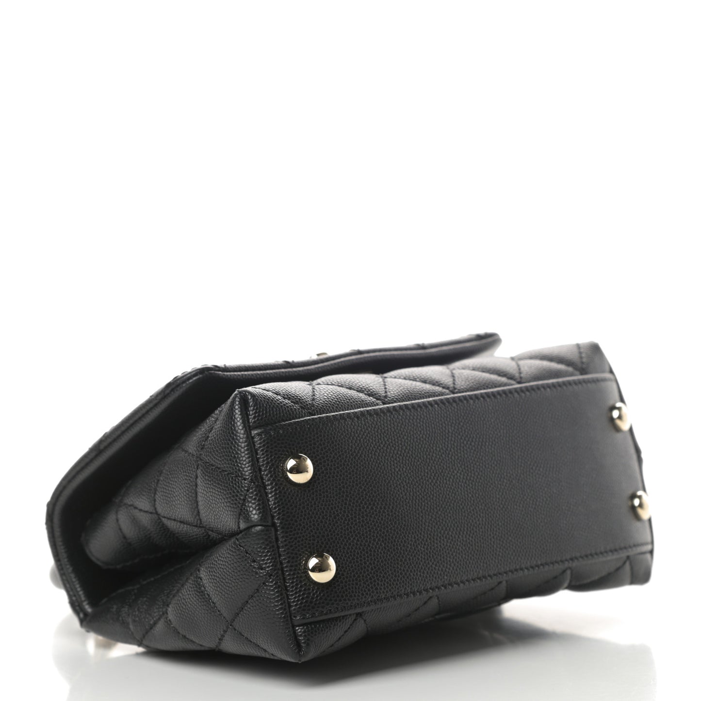 Caviar Quilted Extra Mini Coco Handle Flap Black