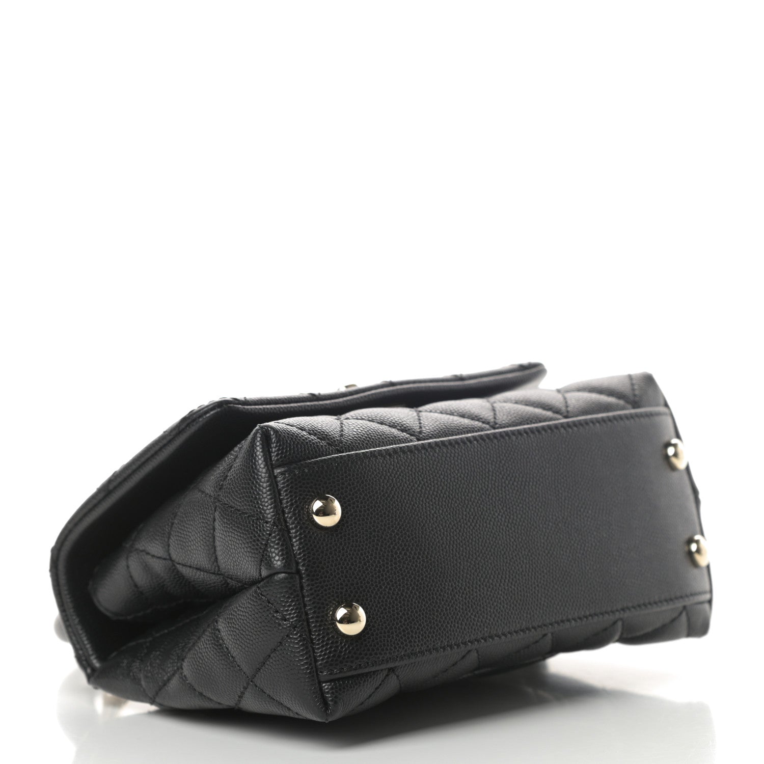 Chanel Caviar Quilted Extra Mini Coco Handle Flap Black 4 of 11