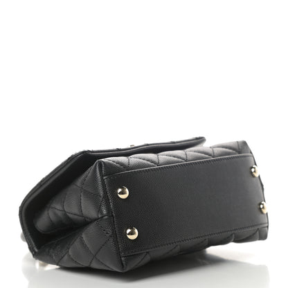 Chanel Caviar Quilted Extra Mini Coco Handle Flap Black 4 of 11