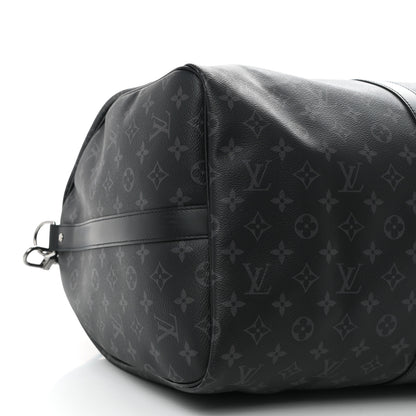Louis Vuitton Monogram Eclipse Keepall Bandouliere 55 8 of 9
