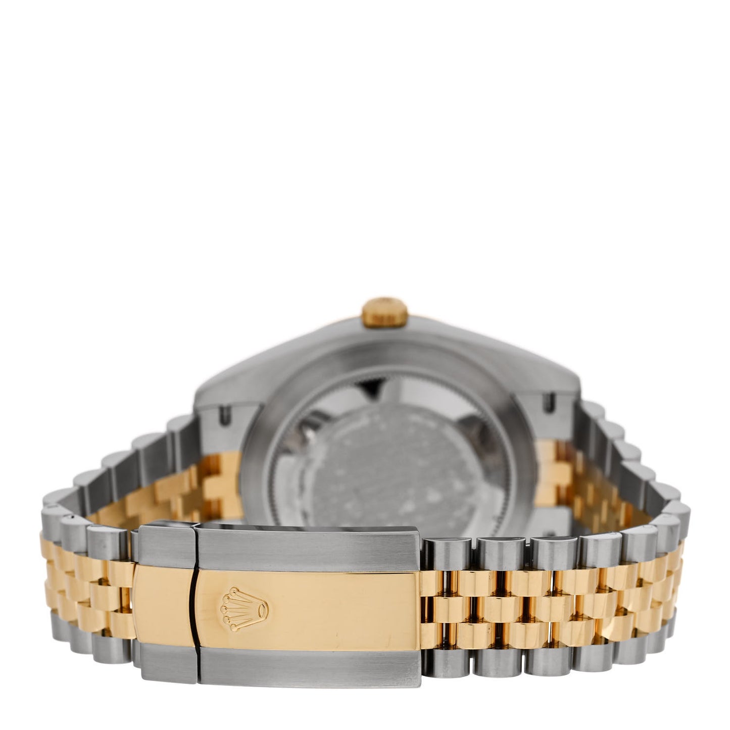 Stainless Steel 18K Yellow Gold 41mm Oyster Perpetual Wimbledon Datejust Watch Slate 126333