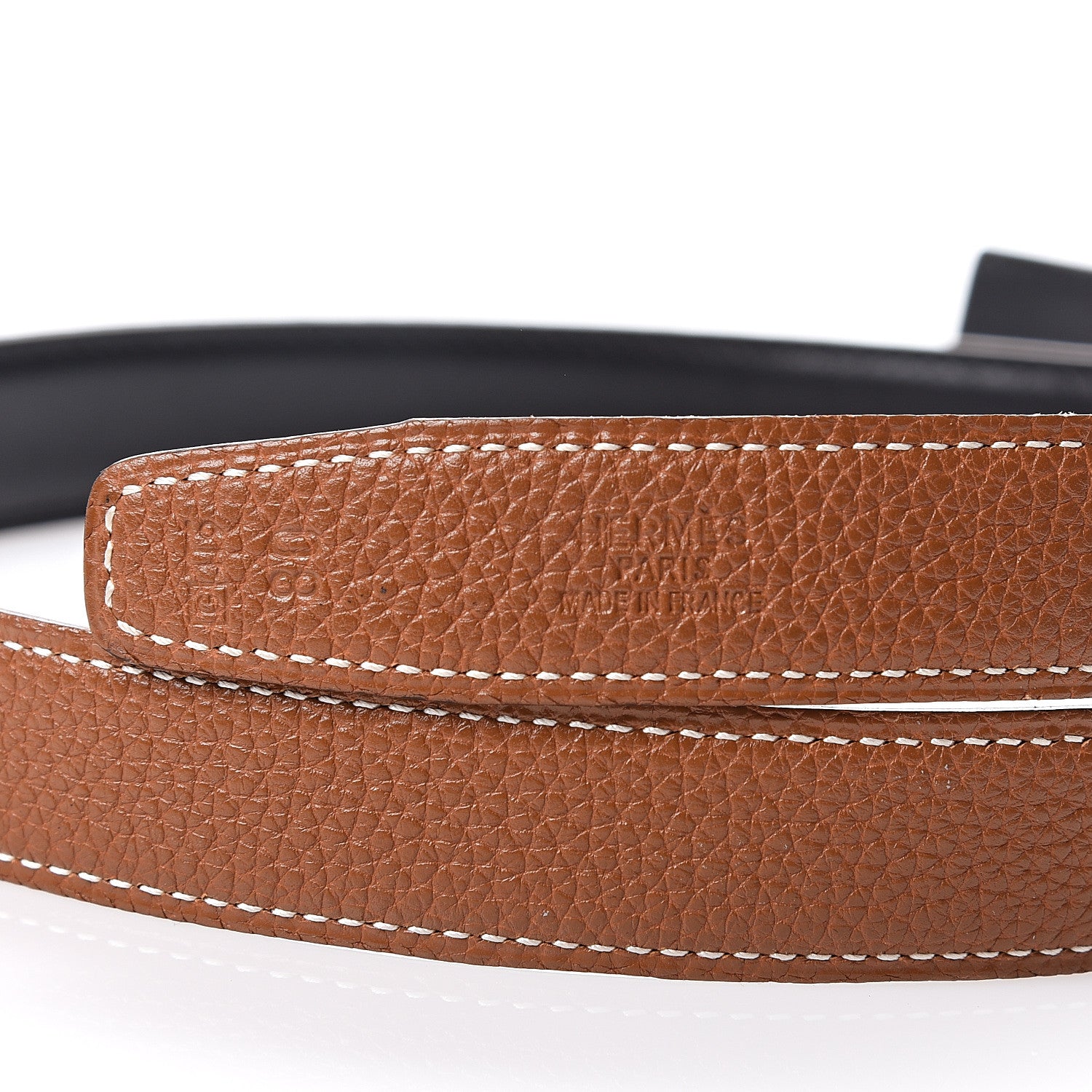 Hermes Box Togo 24mm Mini Constance H Belt 80 Black Gold 5 of 5