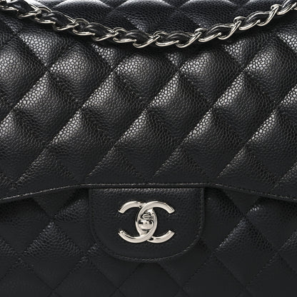Chanel Caviar Quilted Jumbo Double Flap Black 8 of 10