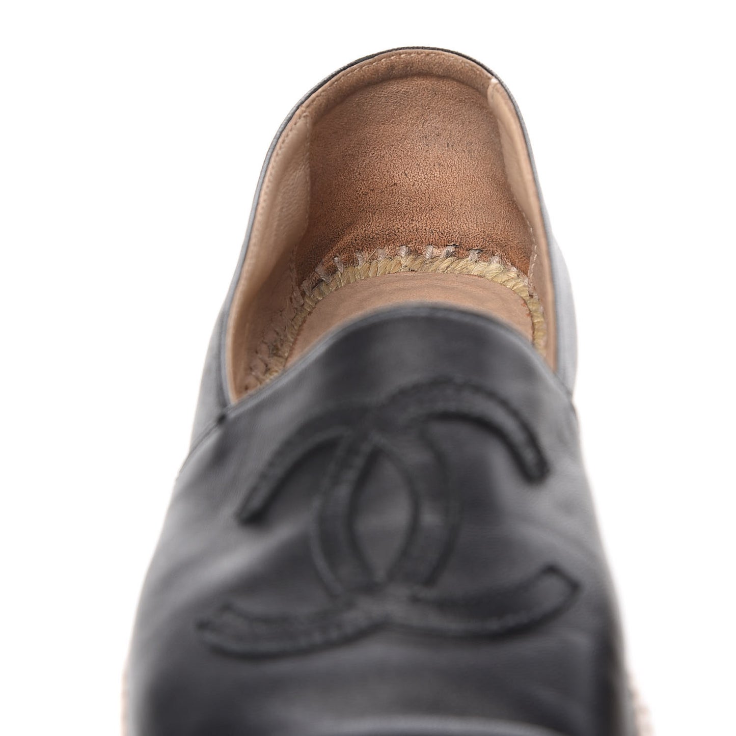 Lambskin CC Espadrilles 37 Black