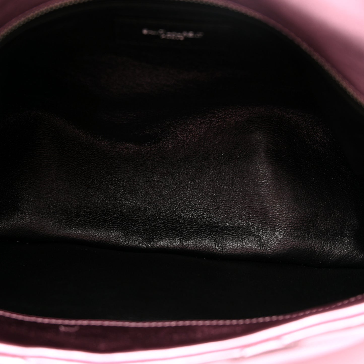 Metallic Lambskin Quilted Sade Puffer Envelope Clutch New Azalea