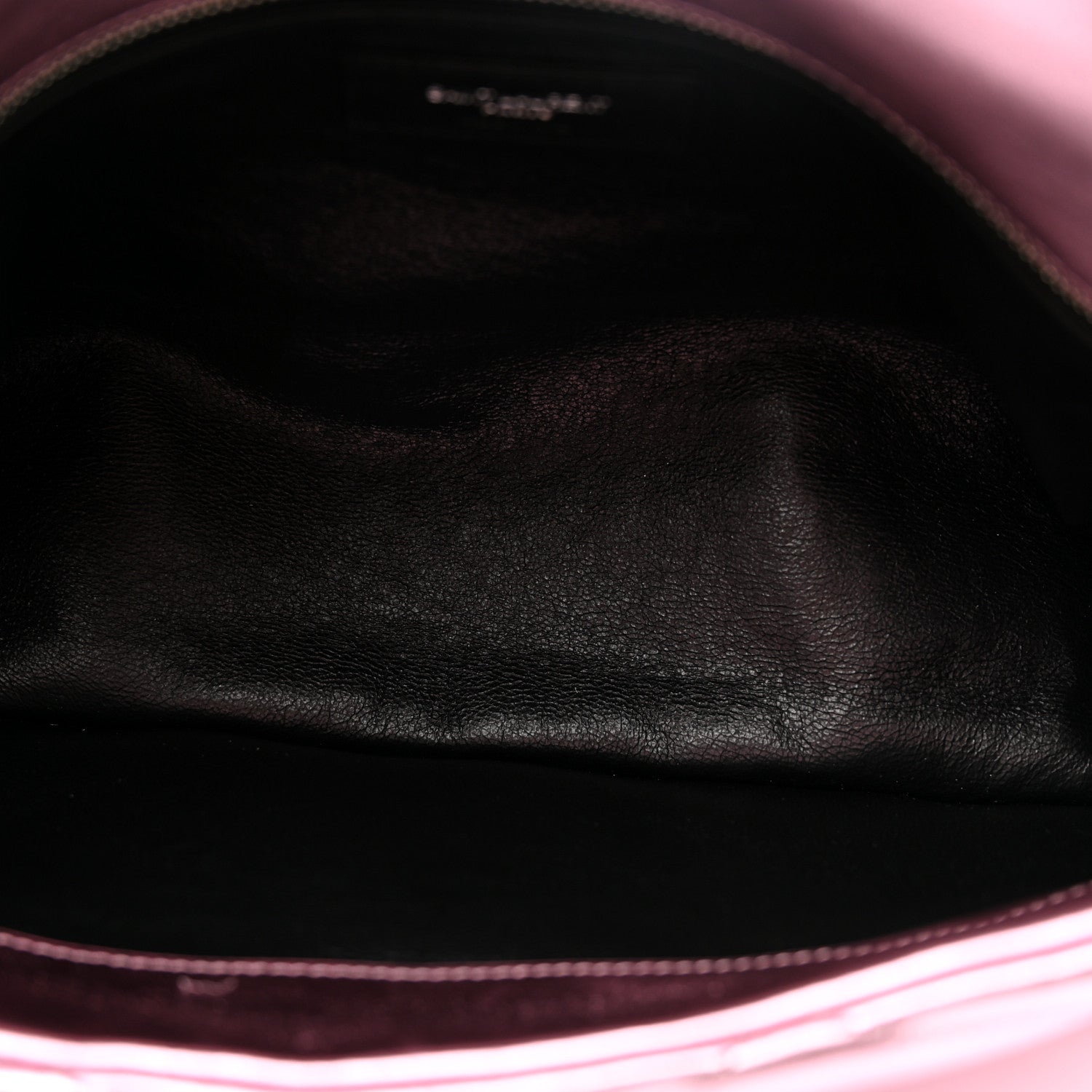 Saint Laurent Metallic Lambskin Quilted Sade Puffer Envelope Clutch New Azalea 5 of 9