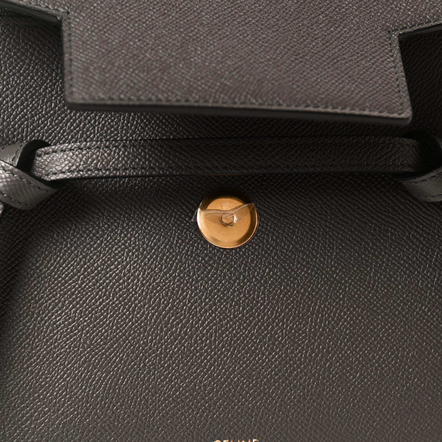 Celine Grained Calfskin Nano Belt Bag Grey 13 of 13