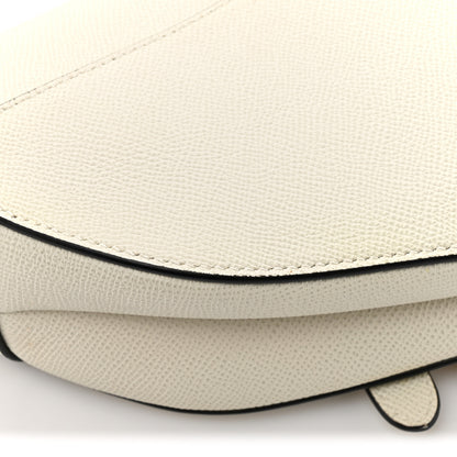 Christian Dior Grained Calfskin Saddle Bag White 13 of 18
