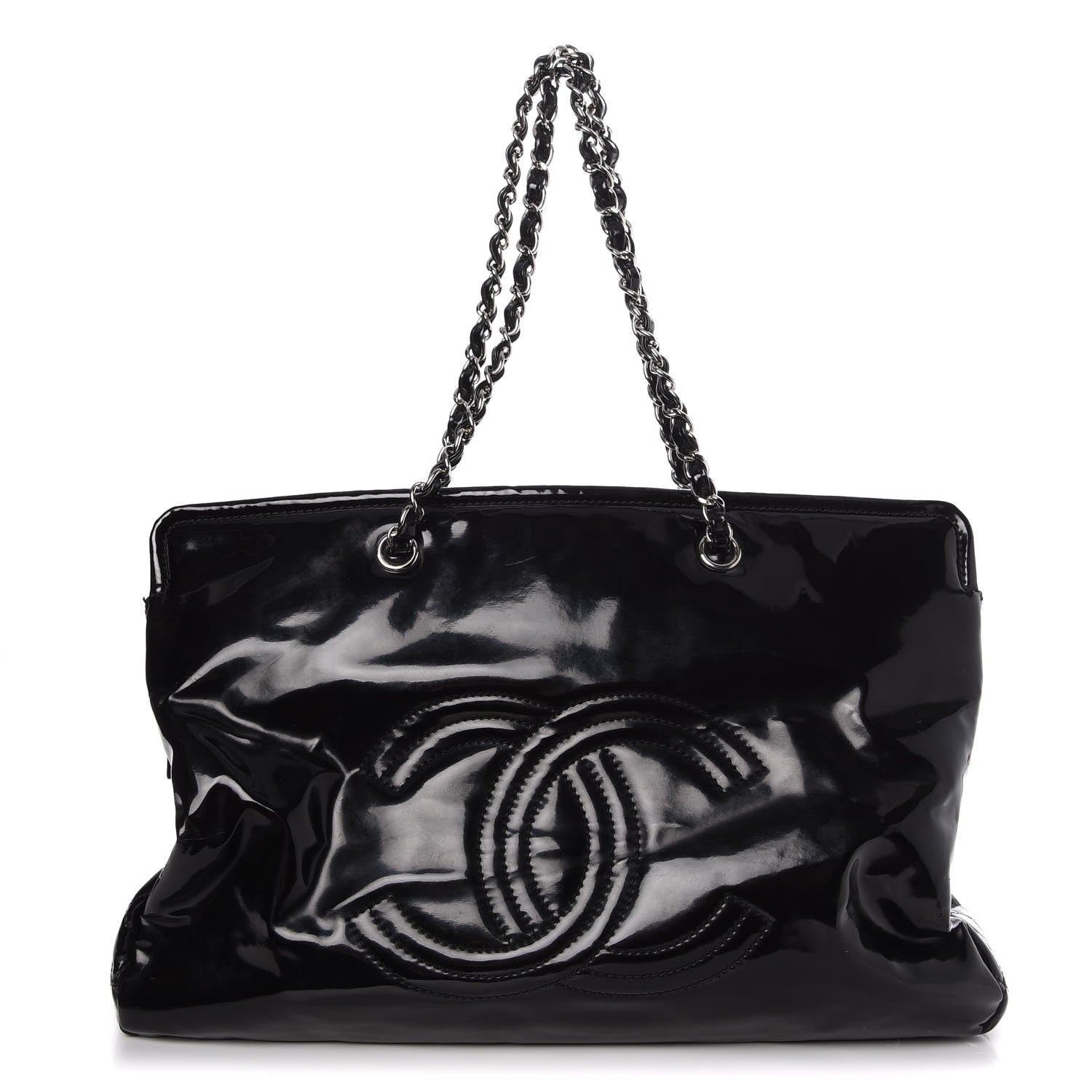 Chanel Vinyl Lipstick Tote Black 1 of 10