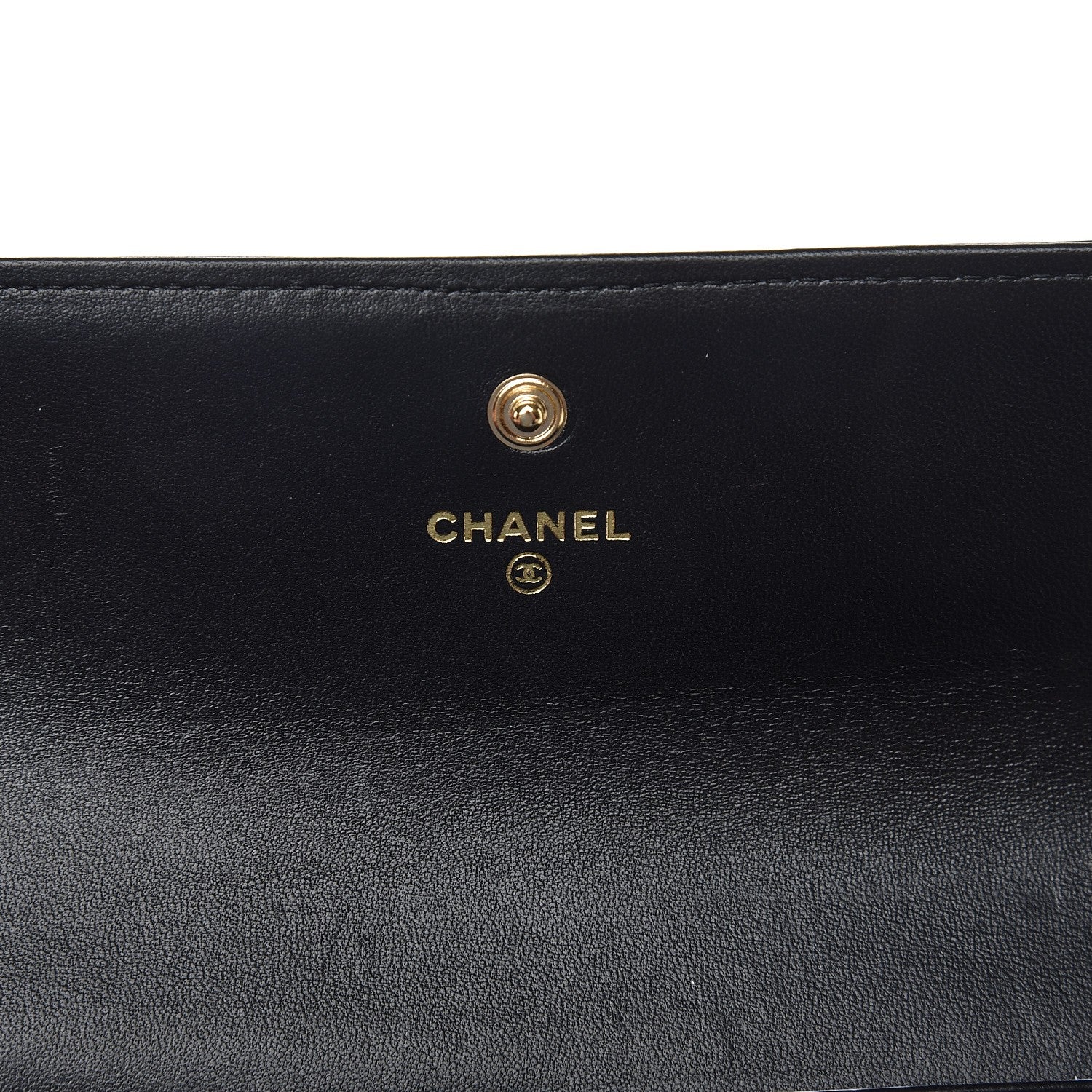 Chanel Lambskin Quilted Boy Large Gusset Flap Wallet Black 6 of 8