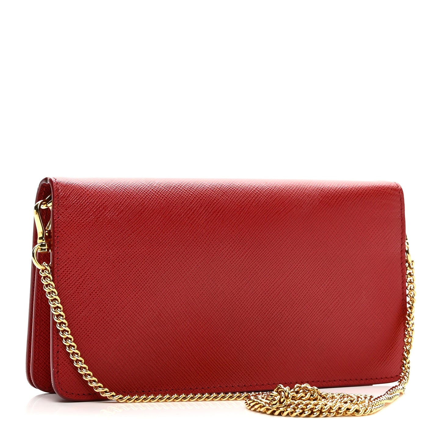 Saffiano Metal Oro Mini Bag Fuoco