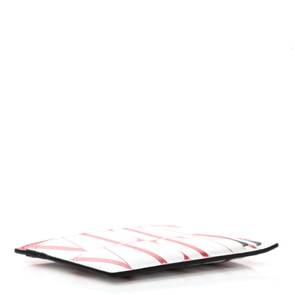 Valentino Garavani Calfskin VLTN Times Card Holder Red White 4 of 7