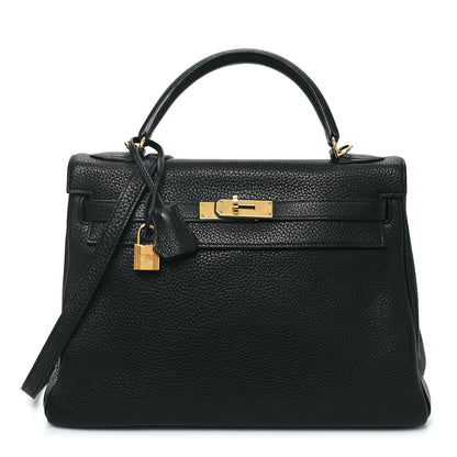 Hermes Togo Kelly Retourne 32 Black 1 of 10