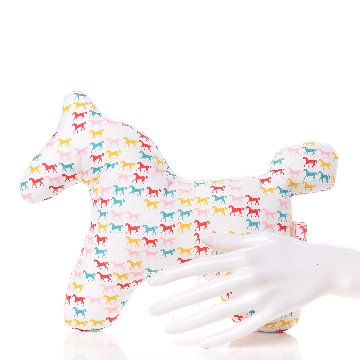 Cotton Large Plush Horse Toy White