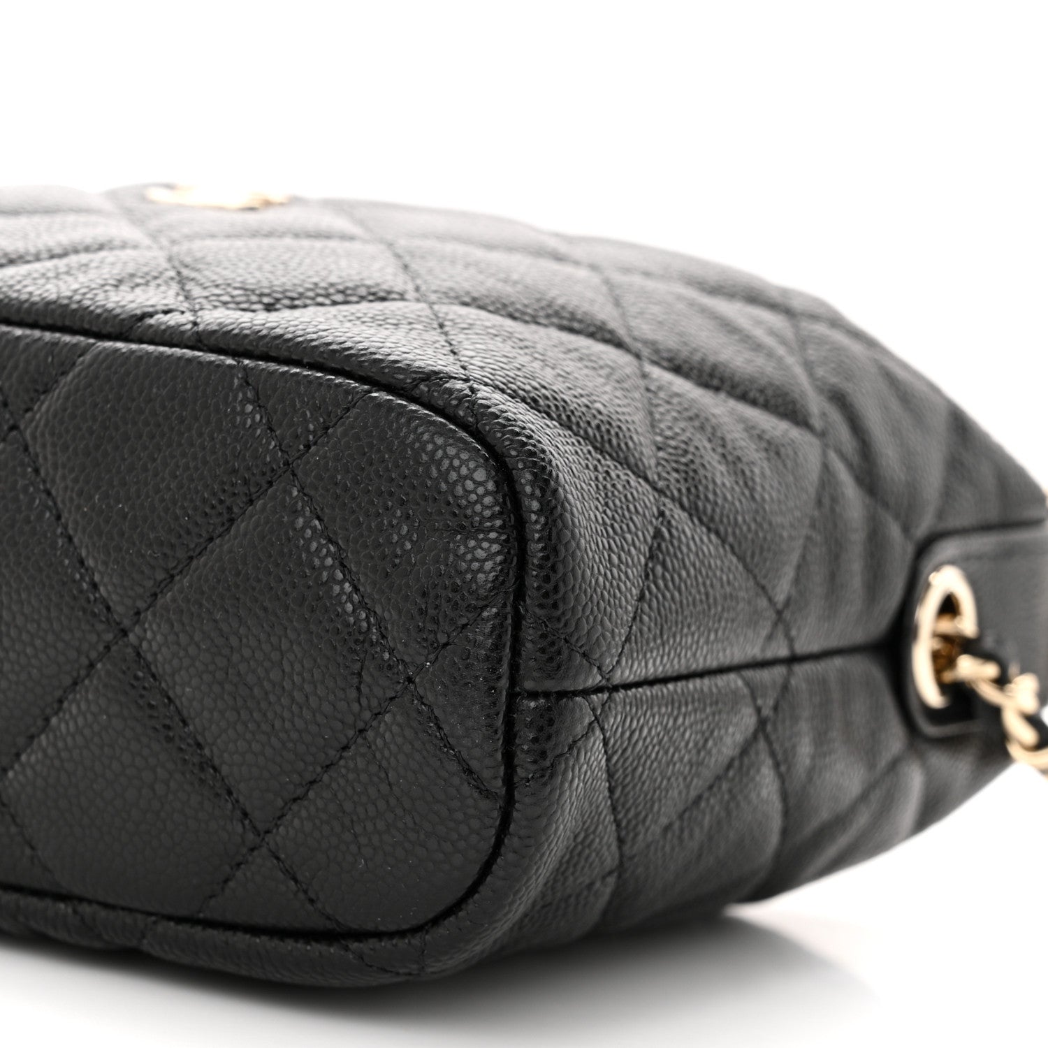 Chanel Caviar Quilted Hobo Clutch With Chain Black 10 of 10