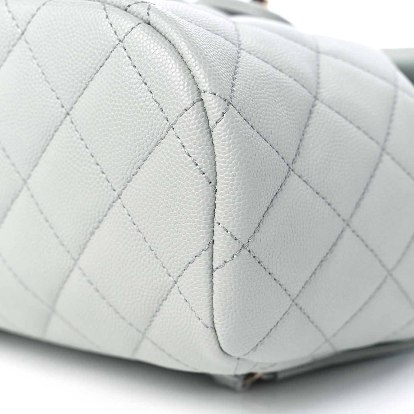 Caviar Quilted Mini Urban Spirit Backpack Light Blue