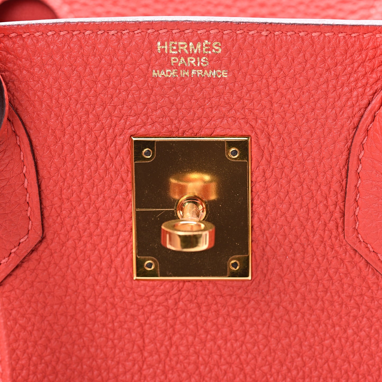 Togo Birkin 30 Rouge Pivoine