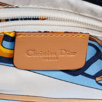 Christian Dior Denim Calfskin Saddle Bag Blue 6 of 7