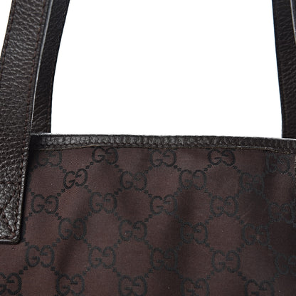 Gucci Nylon Monogram Large Tote Dark Brown 9 of 14