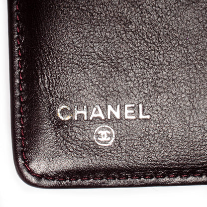 Chanel Caviar Yen CC Wallet Dark Red 7 of 9