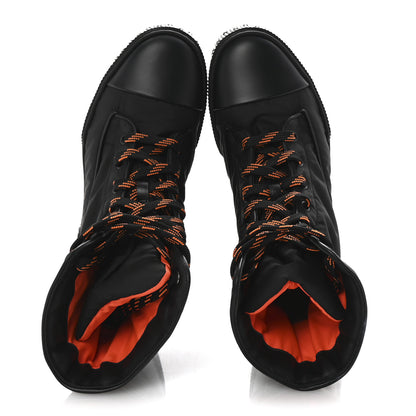 Hermes Calfskin Parachute Fresh Ankle Boots 38 Black 2 of 10