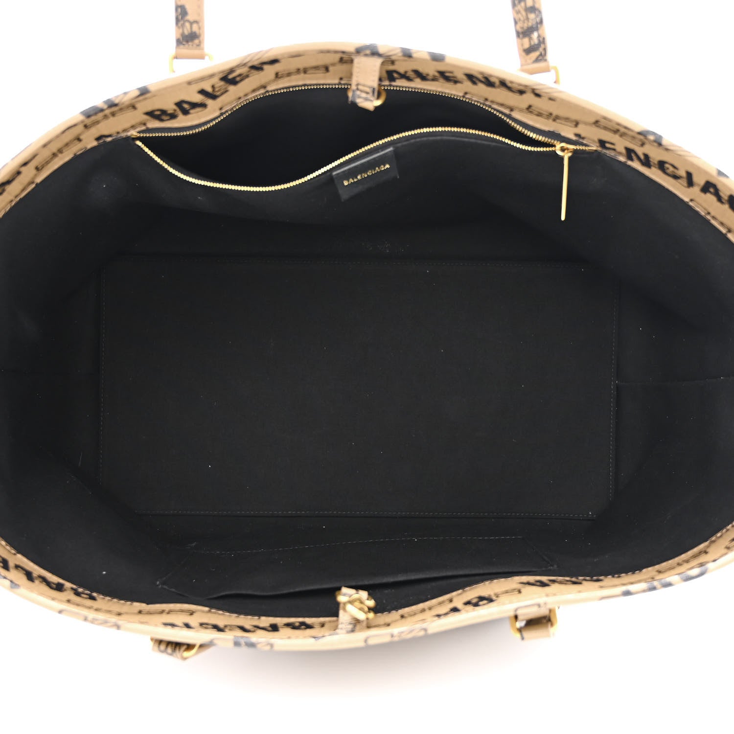 Balenciaga Coated Canvas BB Monogram Allover Logo Signature Tote Beige Brown Black 5 of 11