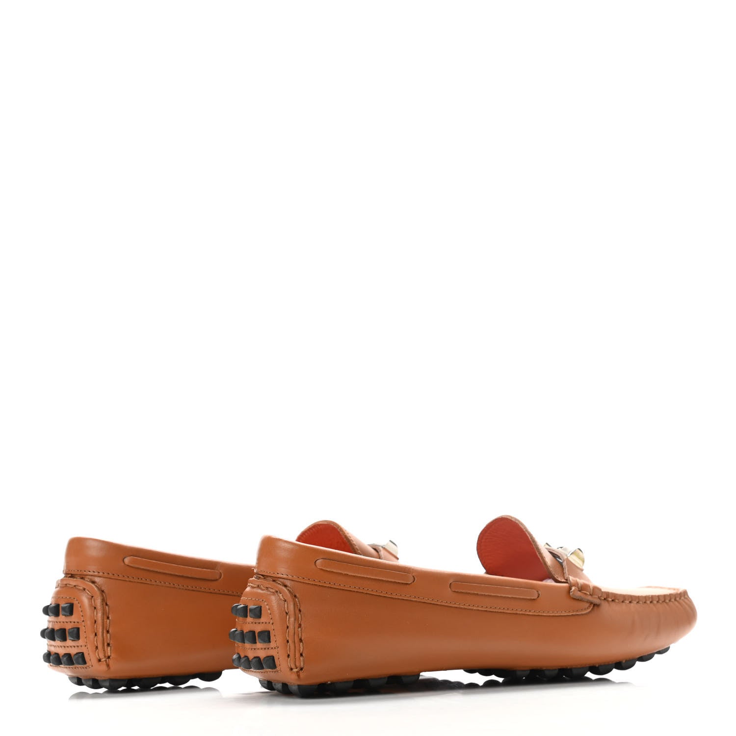 Hermes Supple Calfskin Womens Irving Driving Moccasin Loafers 36 Gold 4 of 8