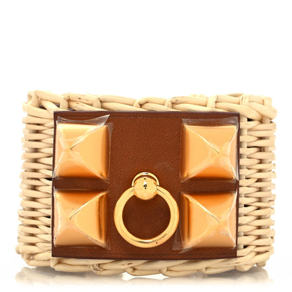 Hermes Barenia Osier Collier De Chien CDC Picnic Bracelet T2 Fawn 1 of 6
