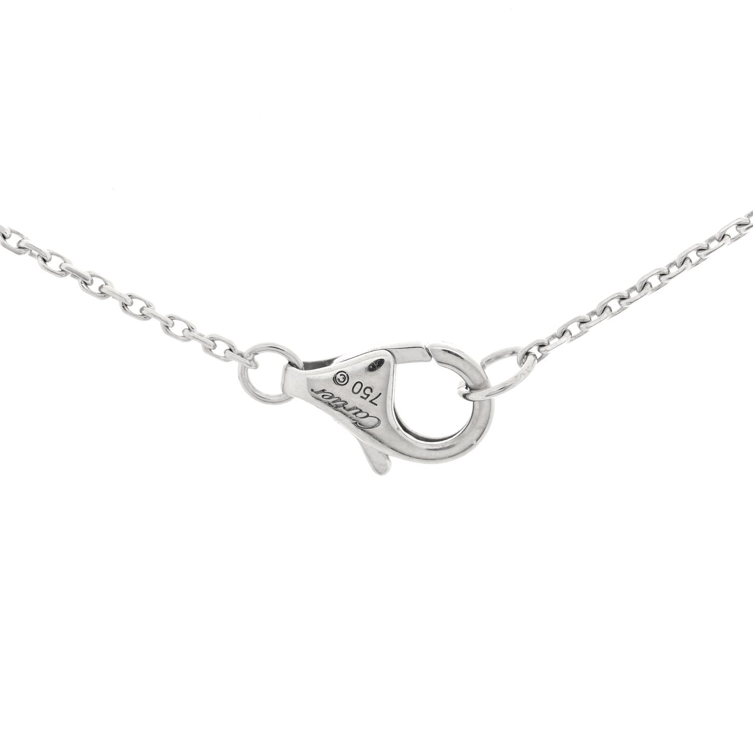 Cartier 18K White Gold Diamond Caresse D'Orchidees Par Cartier Necklace 4 of 4