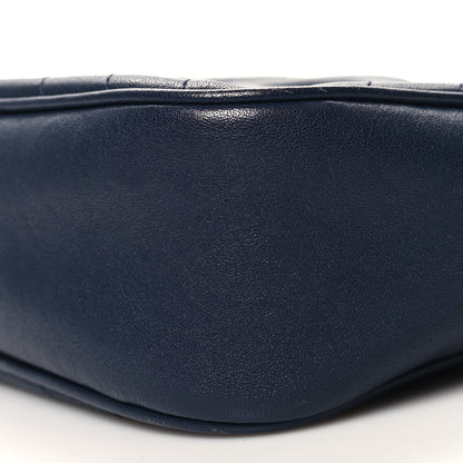 Gucci Sakai Be Green Calfskin Diagonal Stitched Small Blondie Shoulder Bag Blue Agata 10 of 13