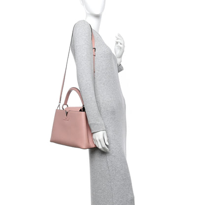 Louis Vuitton Taurillon Capucines PM Magnolia 2 of 12