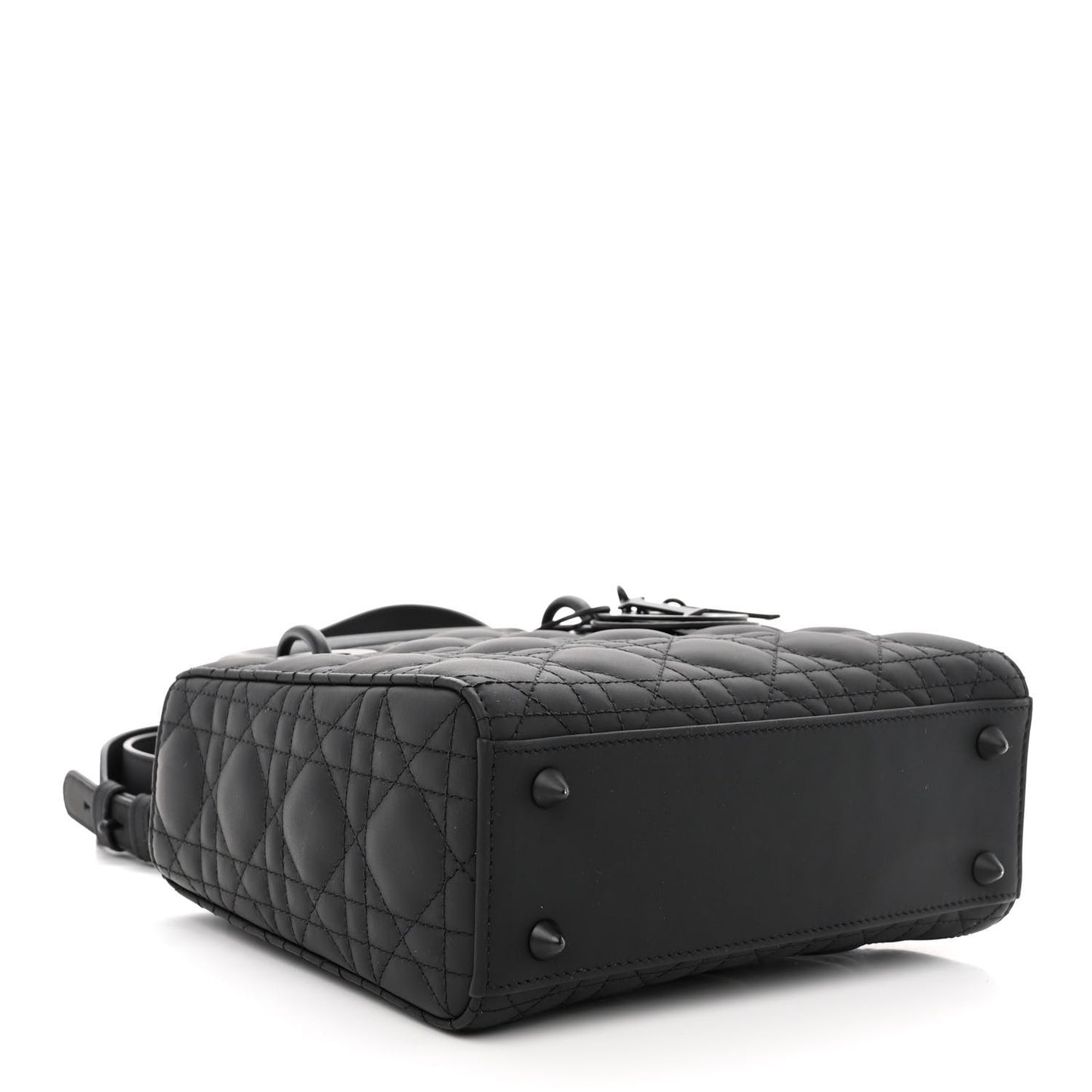 Ultra Matte Calfskin Cannage Small My ABCDior Lady Dior Black