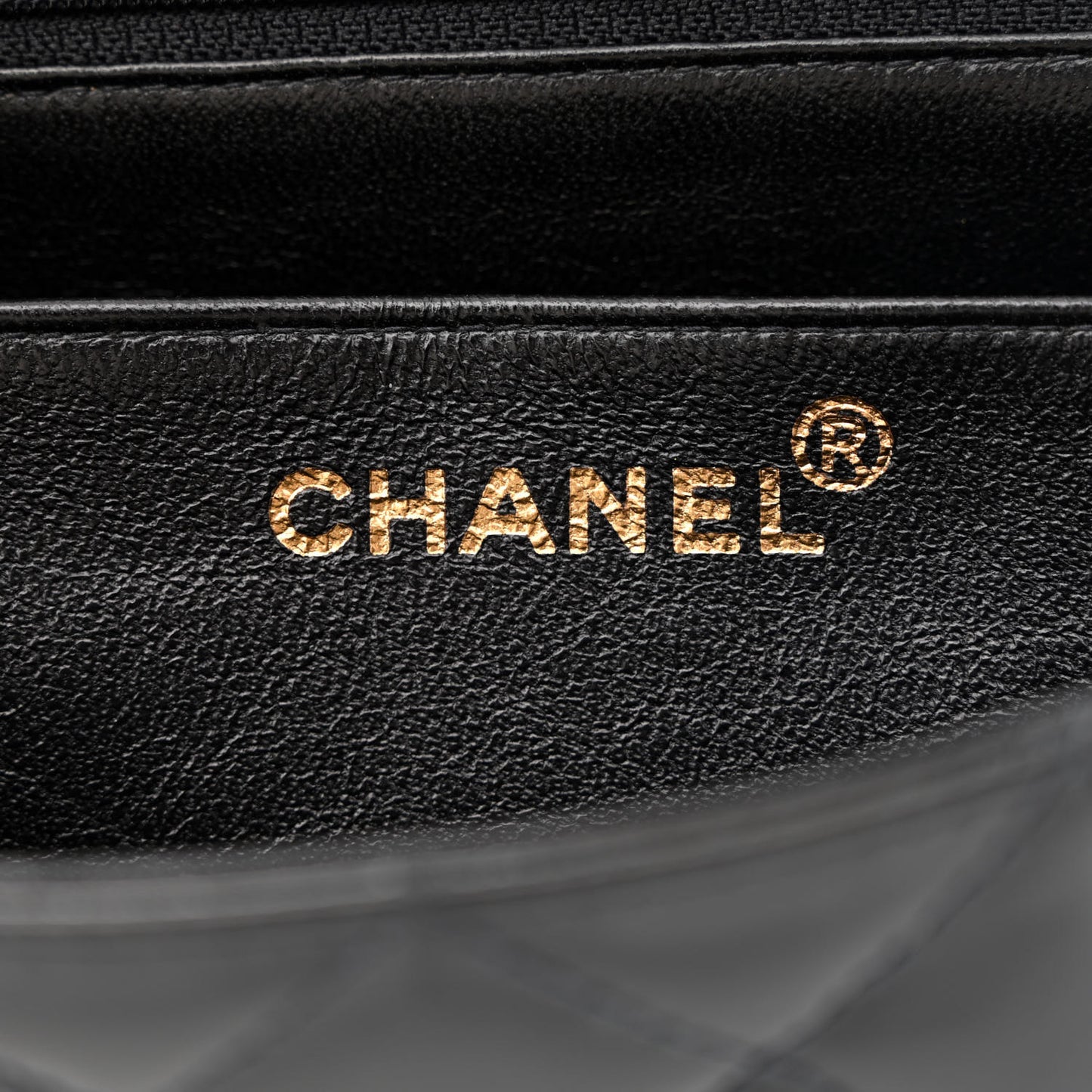 Patent Quilted Small Single Flap Black