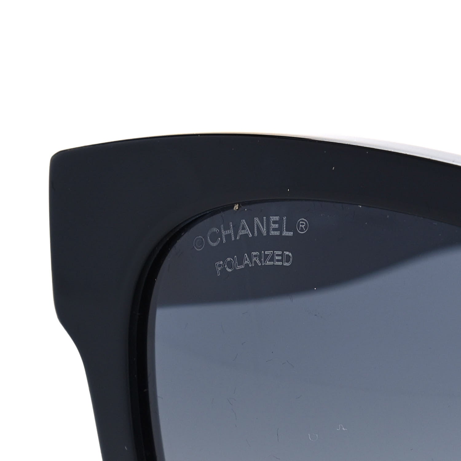 Chanel Acetate Polarized Square CC Sunglasses 5380 Black 7 of 8