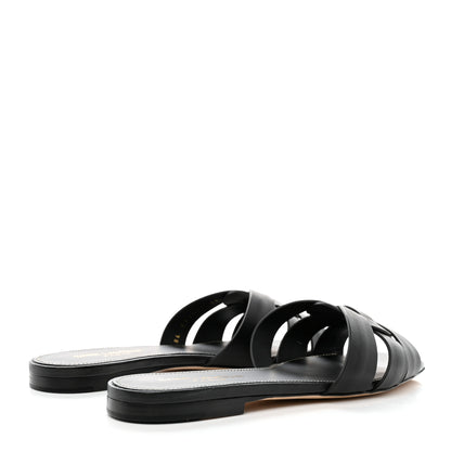 Saint Laurent Calfskin Nu Pied 05 Slide Sandals 36 Black 4 of 14