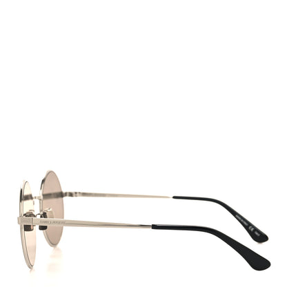 Saint Laurent Metal Round SL 136 Sunglasses Black Silver 3 of 8