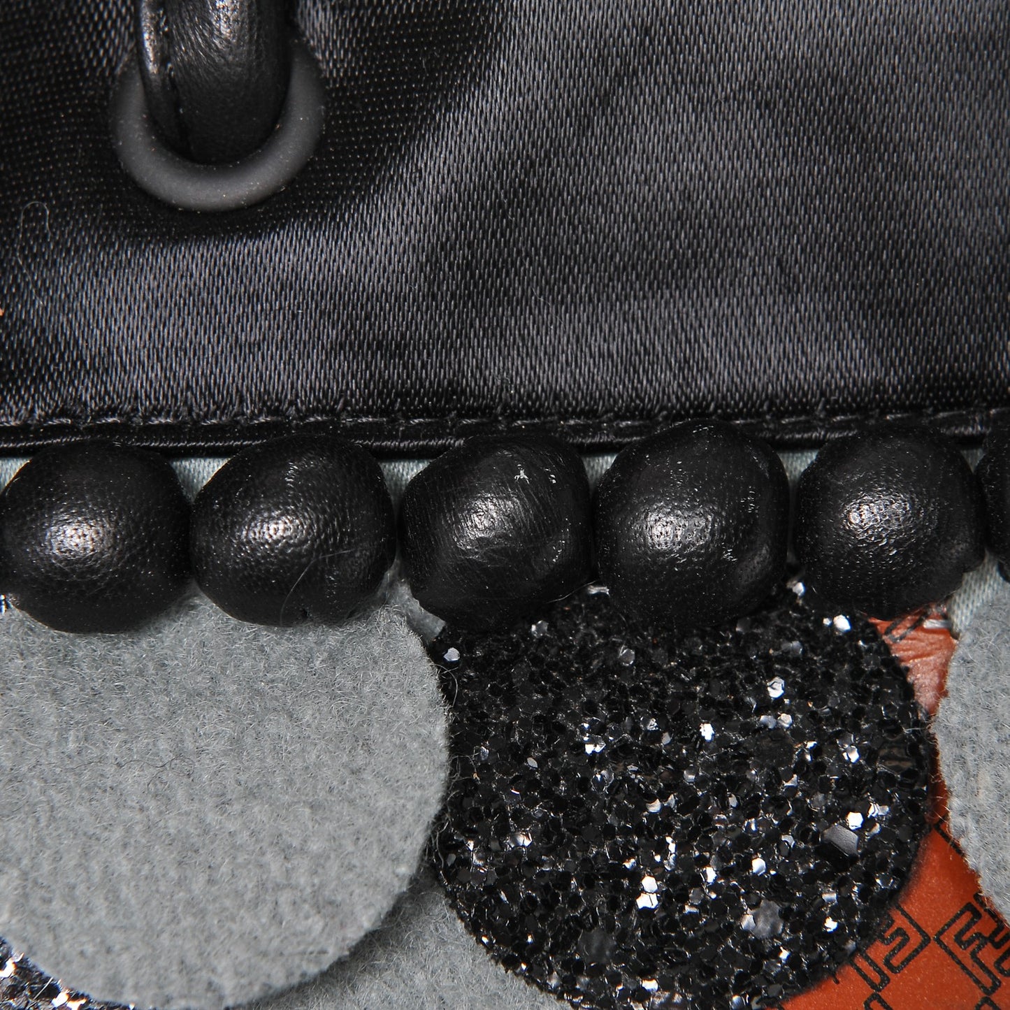 Wool Sequin Calfskin Ricami Embroidered Pillow Grande Voodoo Tote