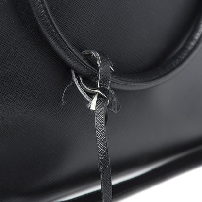 Prada Saffiano Medium Galleria Double Zip Tote Black 9 of 12